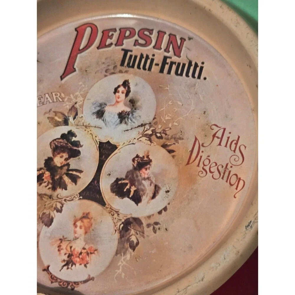 Vintage Pepsin Tin Ashtray England (LG-4)